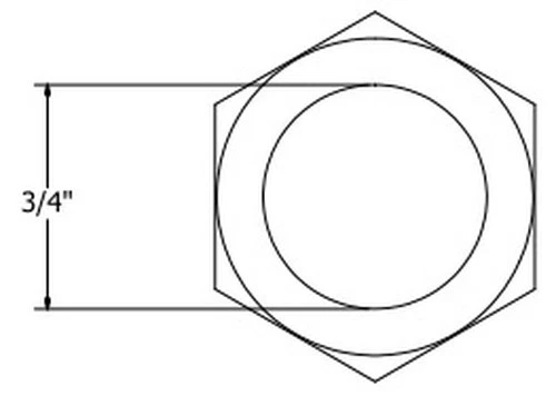 Jones Stephens G20003 Hose Adapter 3/4" MIP x 1/2" FIP Brass Connection - Picture 3 of 8