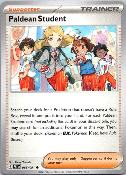 Paldean Student Common SV: Paldean Fates 085/091 NM