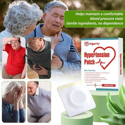 Gift for Parents: Natural Blood Pressure & Sleep Aid Patch, 10 Pack, Herbal Care