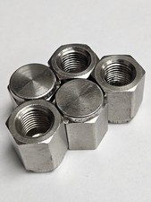 Lot Of 5 Used Swagelok Stainless Steel Pipe Cap Fitting 1/4" Female NPT SS 316