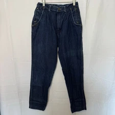 Gitano High Waist Tapered Jeans 11/12 Mom Fit Dark Wash Made in Hong Kong