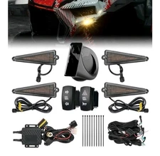 UTV Turn Signal Kit with Horn Pre-Wired Plug and Play UTV ATV Blinker KEMIMOTO