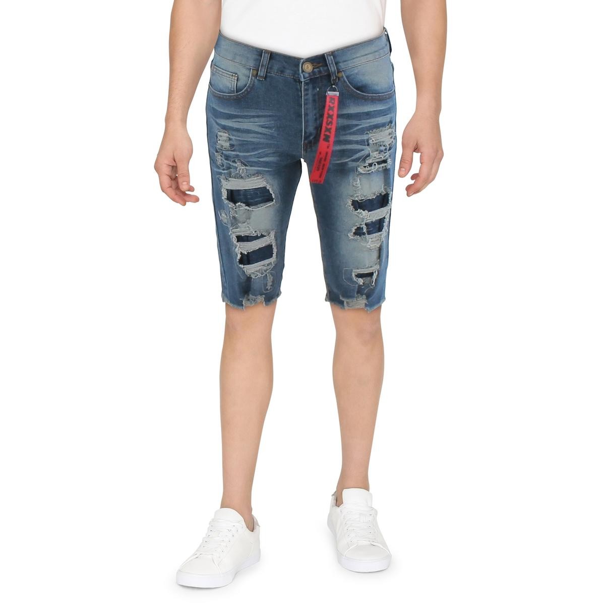 Причина Мужские повседневные джинсовые шорты Owen Blue Ripped Jean 30 BHFO 3158 2990₽