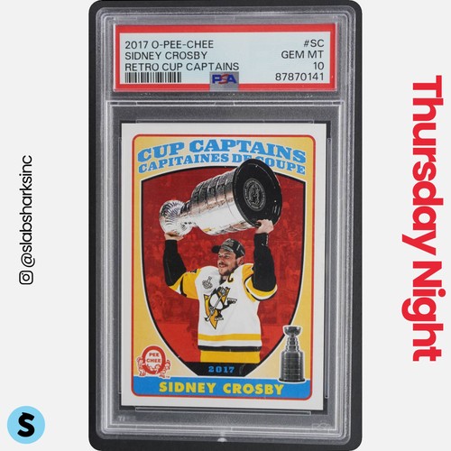 2017 O-PEE-CHEE #CC-SC SIDNEY CROSBY CUP CAPTAINS EASTER EGG SSP PSA 10