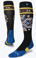 STANCE Konsburgh Snow Black OTC Ski Snowboard Socks Mens S Fits Shoe Sz 3-5.5