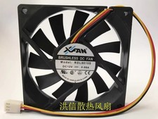 XFAN RDL8015S DC12V 0.09A 80 80 15MM 3-Wire Mute Cooling Fan