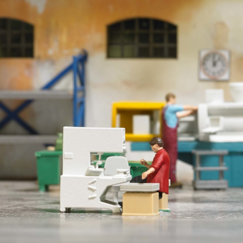 Machine de tampographie BUSCH 79906 pour décor d'atelier HO - 3