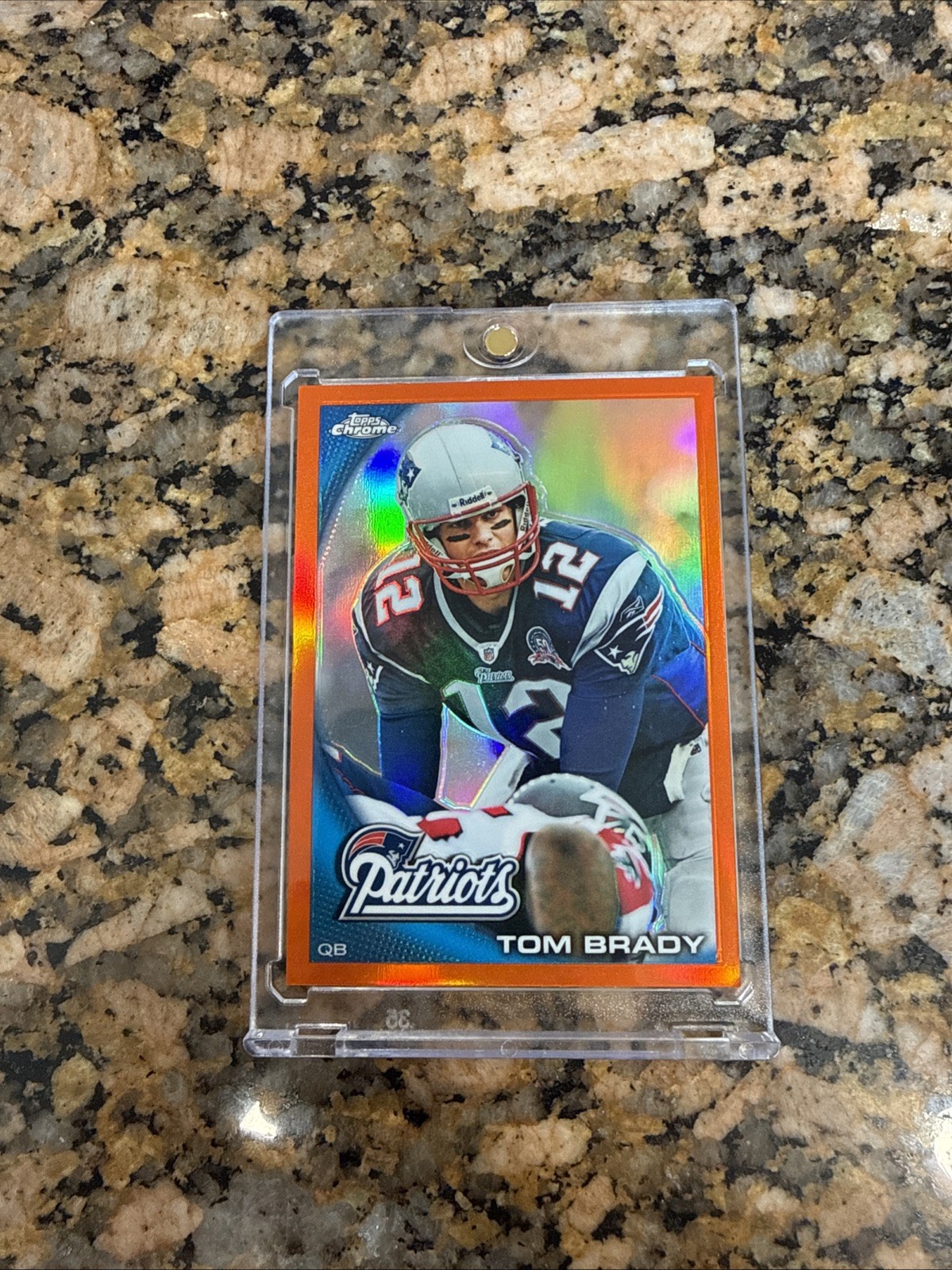 2010 Topps Chrome - Tom Brady #C80 Orange Refractor