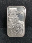 Bah Humbug Crown Mint 1984 Vintage 1 oz .999 Fine Silver Bar Scrooge 7733
