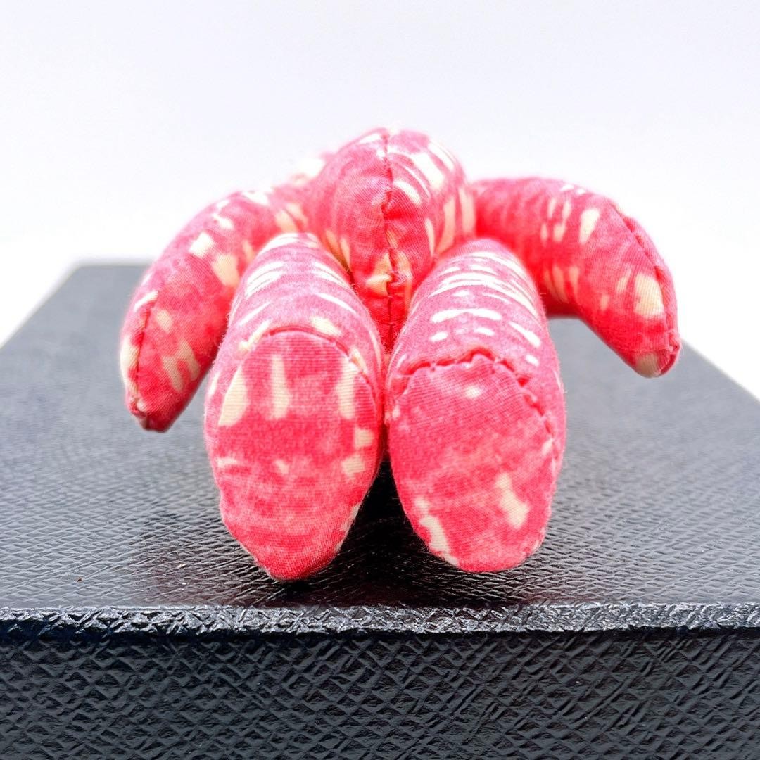 PRADA Bear Charm Keychain Pink Gold Metal Used SA thumbnail 7