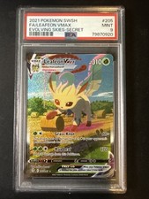 Pokemon Cieli in Evoluzione Leafeon VMAX 205/203 Segreto Raro PSA 9