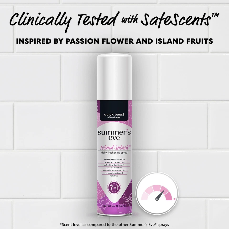 Summer's Eve Island Splash Feminine Spray 2oz 24 Pack Daily Refreshing - Image 4 of 4