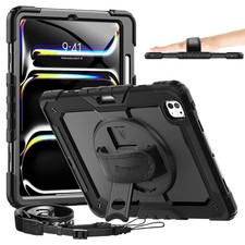 for iPad Pro 13 Inch M5 2025 / M4 2024, 360  Rotating Stand, Pencil Holder  ...