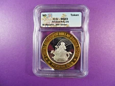 Casino Silver Strike Fitzgeralds Casino & Hotel Reno Nevada Graded MS69 by ICG