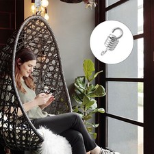  4 Pcs Swing Spring and Rings Hammock Chair Hook Heavy Duty Bag Springs