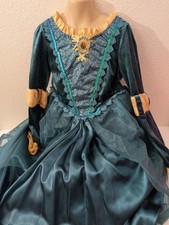 Disney Store Princess Dress Costume Merida Brave Girls Size 7/8