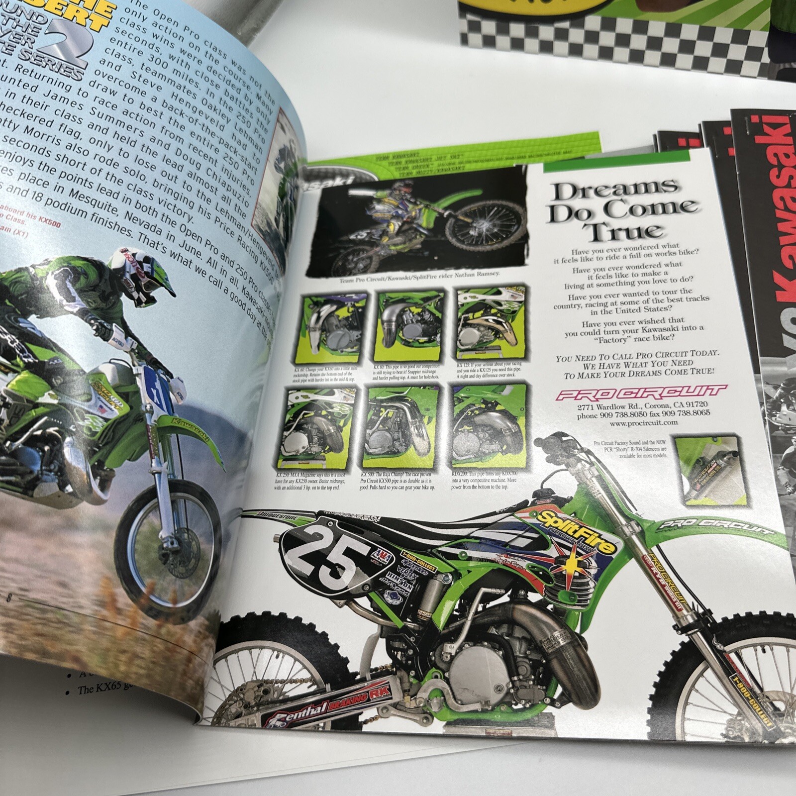2000 Kawasaki Dealer Information Packet Ricky Carmichael Rare !🔥kx125 Kx250