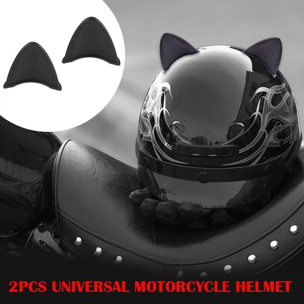 2pcs Motorcycle Helmet Cat s Ears New t 1 E9H0