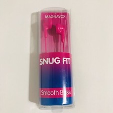 Magnavox Snug Fit Smooth Bass MHP4820-PK Silicone Earbuds