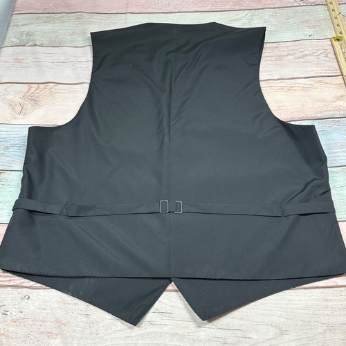 Larr Brio Men's Medium Green & Black Diamond Pattern Vest - Picture 5 of 7