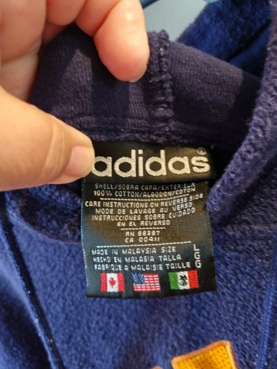 90 S ADIDAS SHORT SLEEVE TERRY CLOTH HOODIE SIZE L eBay
