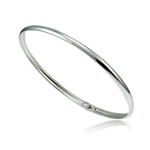 925 Sterling Silver Polished Flex Bangle Bracelet - 第 1/3 張圖片