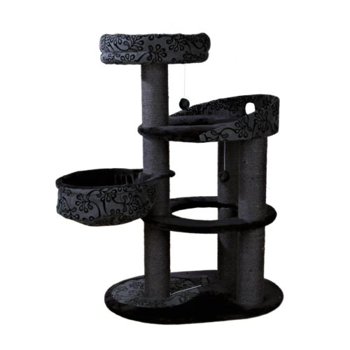 Filippo 50-in Cat Tower, Sisal Scratching Posts, Cat Tree with Hammock, Platf...