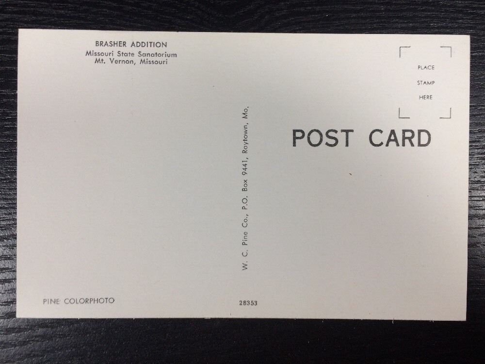 Brasher Addition Missouri State Sanatorium Mt. Vernon, MO Chrome