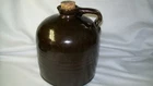 RED WING MINNESOTA STONEWARE 1 GALLON BROWN JUG / CORK HANDLE SPOUT  ALBANY SLIP