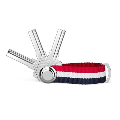 Compact Key Holder Stylish Key Organizer Secure Lock Red/White/Blue Design