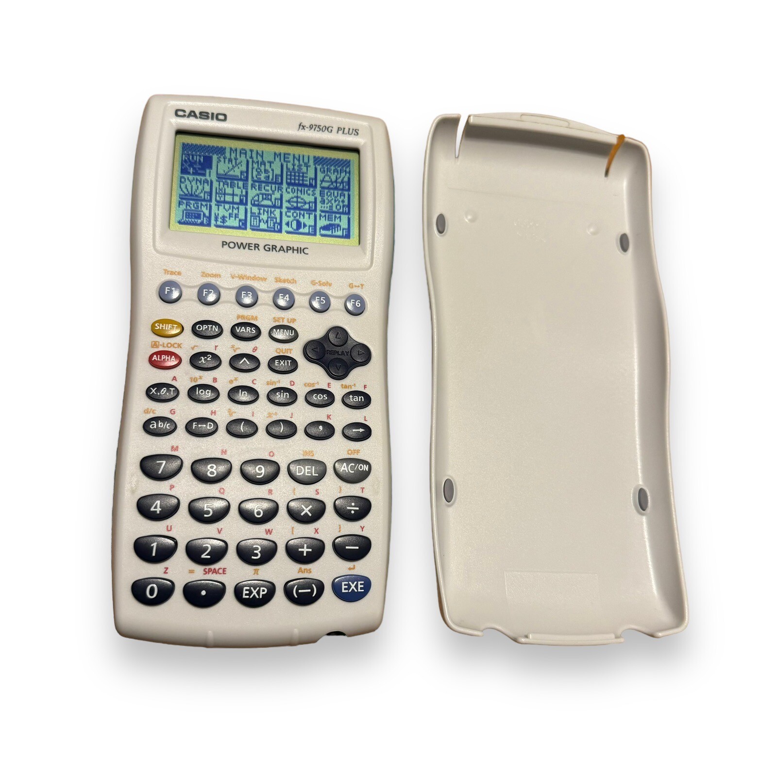 Casio fx9750G Plus Graphing Calculator Scientific Aqua Green Case