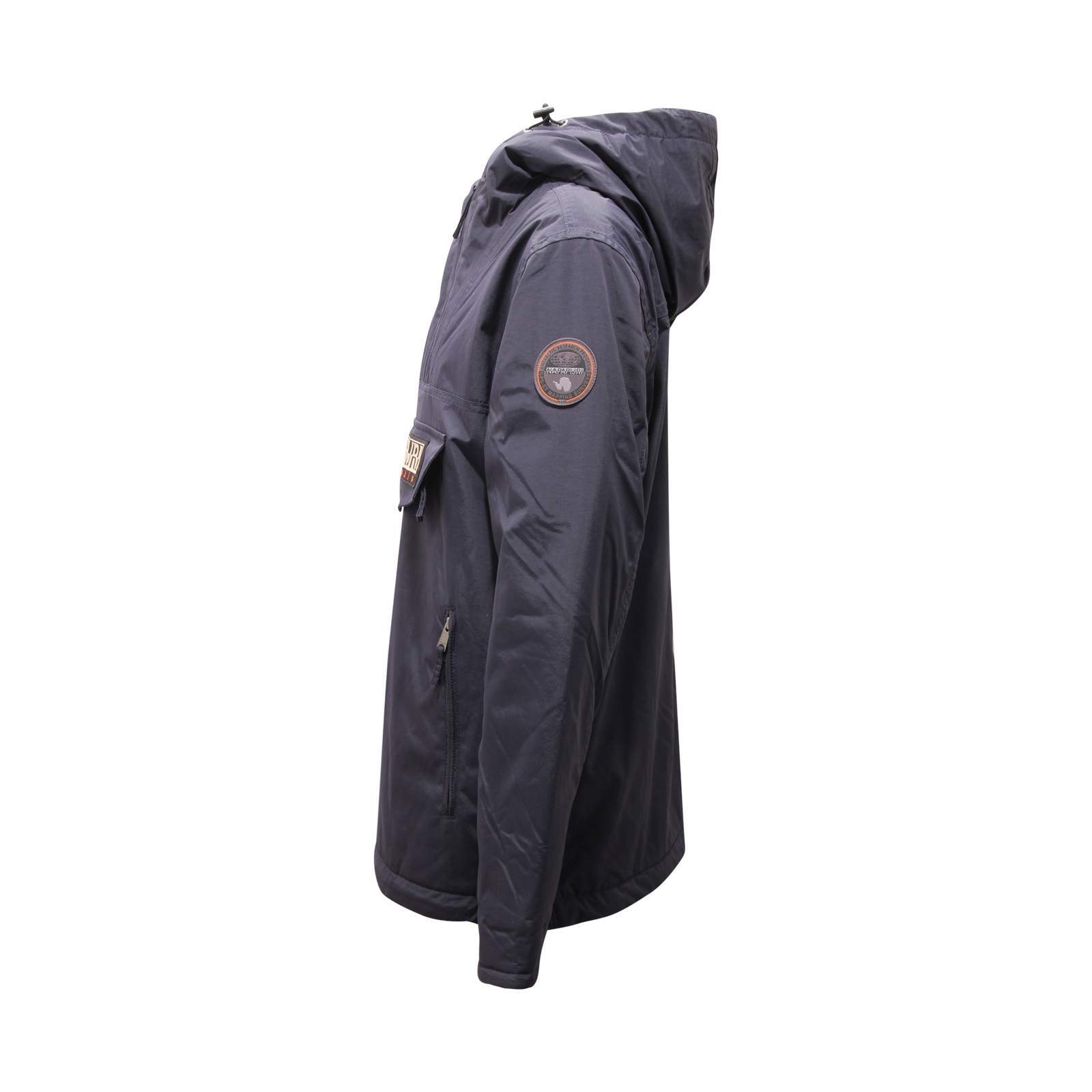 NAPAPIJRI Giubbotto Uomo Acalmar - Piumino Leggero In Nylon Blu Navy Con Patch Logo - 4