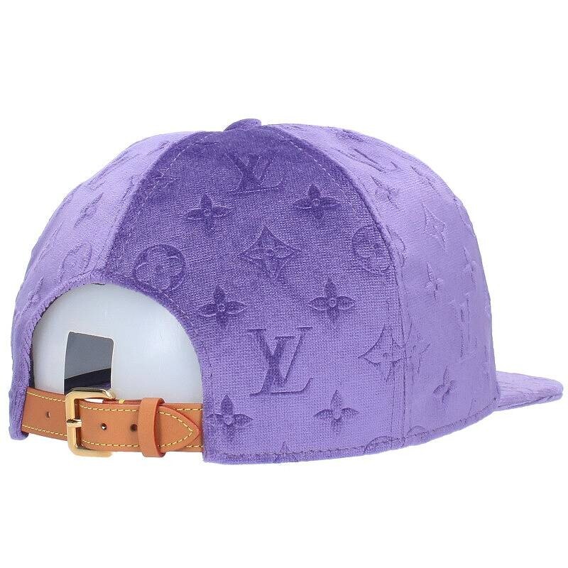 Louis Vuitton Casket MP3411 Baseball Cap Monogram Circumference Purple