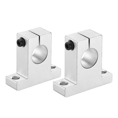 2 pcs SK25 Linear Motion Rod Supports Aluminum Rail for Diameter 25mm