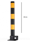 2 x Steel Bollard Folding Security Parking Driveway Vehicle Post ...