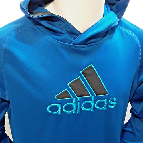Blue ADIDAS Pullover Hoodie Sweater ~ Youth Size XL (18) Will fit Women Medium - Picture 2 of 18