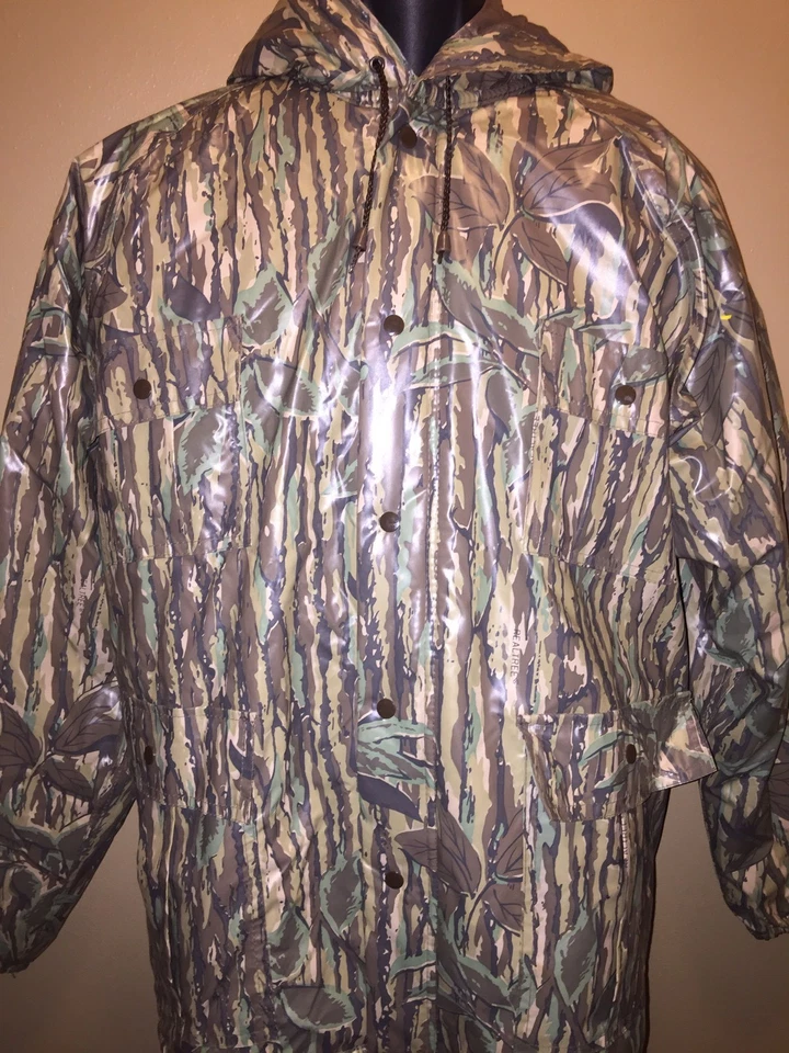 Abrigo REALTREE WEATHER-RITE Camuflaje con Capucha Caza PVC Nylon Lluvia Resbaladizo 8470 Grande Foto 3 de 4
