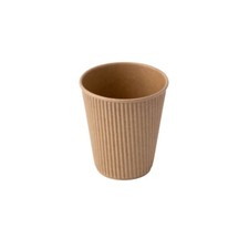 250ml Riffelbecher Café Thé Cacao Gobelets Jetables 25 Pièces Bio Dégradable.