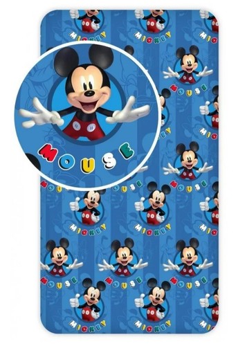Official Licensed Disney Mickey Mouse Sheet 90x200x25cm Single Bed 100% Cotton - Picture 3 of 3