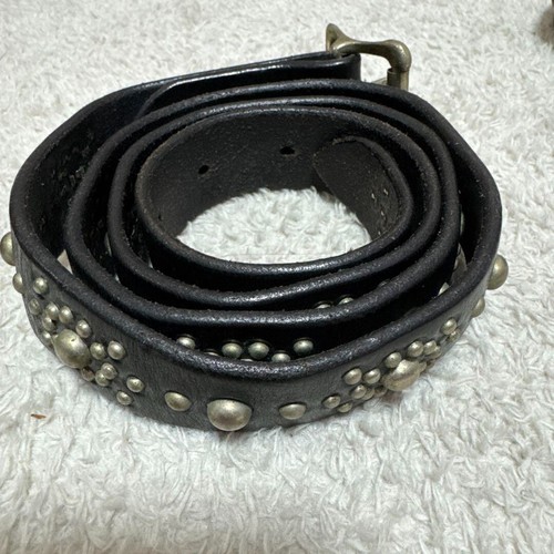 RRL RALPH LAUREN Men's Limited edition studded leather belt Size 32 USED - Picture 2 of 4
