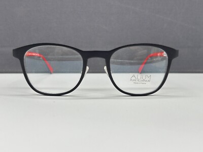 Face a Face Brille Herren Schwarz rund eckig panto Aluminium Alum Trek 1 NP:479 