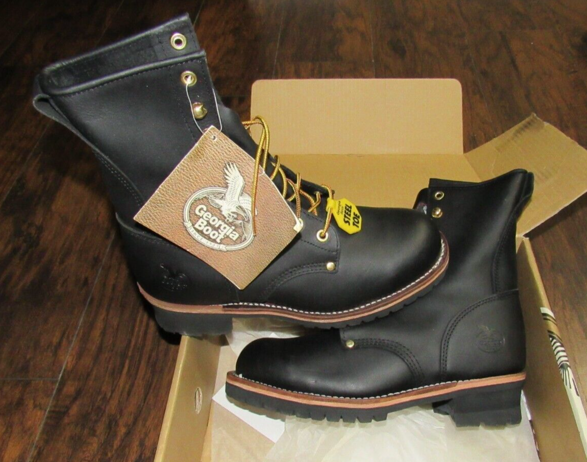 Georgia Boot Men's Logger Industrial Work Boot - Waterproof Composite Toe, Rugged & Comfortable
