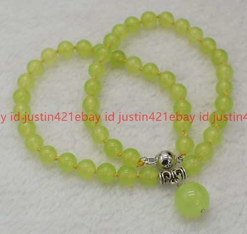 8mm Beautiful Natural Multicolor Gemstone Round Beads Pendant Necklace 18" AAA - Picture 13 of 62