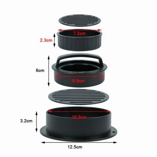 Антипригарный набитый пресс для бургеров гамбургеров патти формы для изготовления ползунков барбекю 3 в 1 США - Изображение 3 из 4