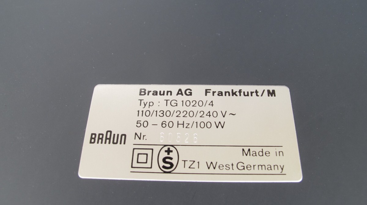 Set Cinghie, Lampade E Fusibili Per Braun TG 1000/TG 1020 - Nuovo Made In Germany