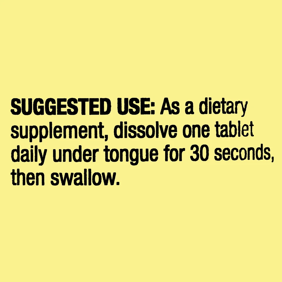 Spring Valley Vitamina B12 Suplemento Comprimidos Disolución Rápida 2500 Mcg Cereza 120* Foto 3 de 4