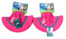 Speedo Lot of 2 UV Bucket Hat Kids Pink Sun Hat UV 50 L/XL Block the Burn