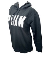 Victoria's Secret Pink Campus Lounge Pullover Sweatshirt Hoodie Color Black NWT