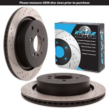 DISCHI FRENO POSTERIORI FORATI SCANALATI 350mm PER RANGE ROVER SPORT 3.0 4.2 5.0 05-13