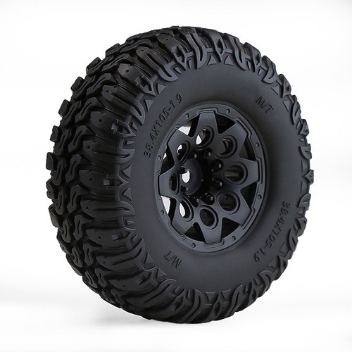 105MM 1.9 Inch Tire Wheel Rubber Tires for 1/10 Trx-4 AXIAL SCX10 D90 CC01 - Picture 3 of 7